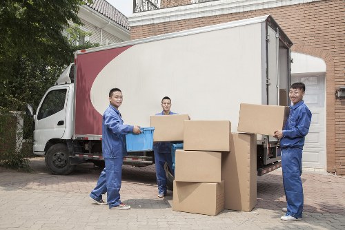 Man and van moving service in Waterloo with boxes and furniture