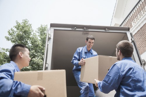 A removals van helping with loading and transport for a Waterloo relocation