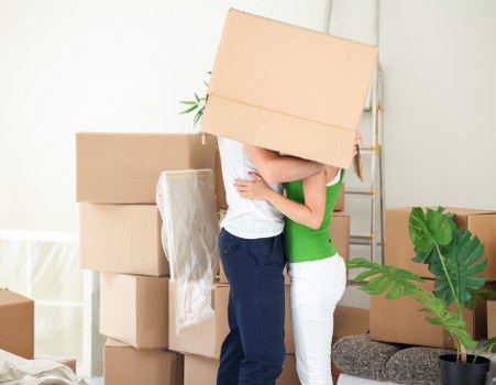 House removal team packing boxes for a Sydney relocation