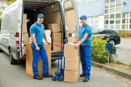 Business relocation with careful loading near Waterloo commercial streets